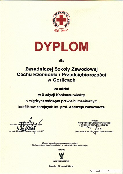 Wicelider finału konkursu wiedzy o prawie humanitarnym