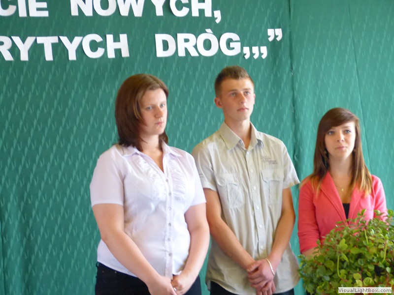 Zakończenie nauki przez uczniów klas trzecich 2014