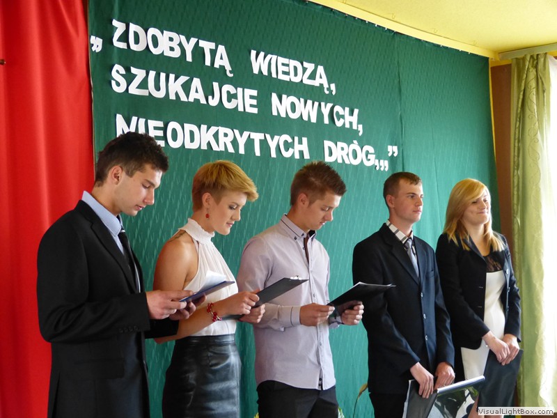 Zakończenie nauki przez uczniów klas trzecich 2014
