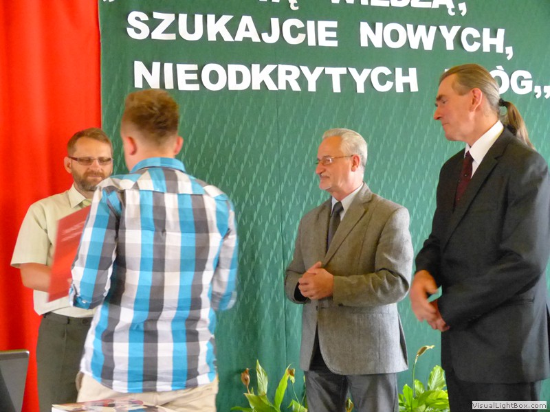 Zakończenie nauki przez uczniów klas trzecich 2014