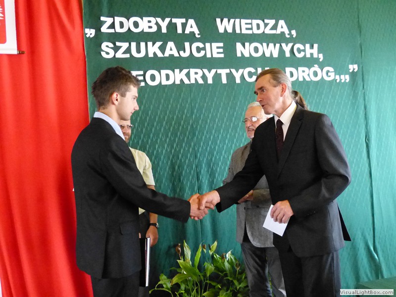 Zakończenie nauki przez uczniów klas trzecich 2014