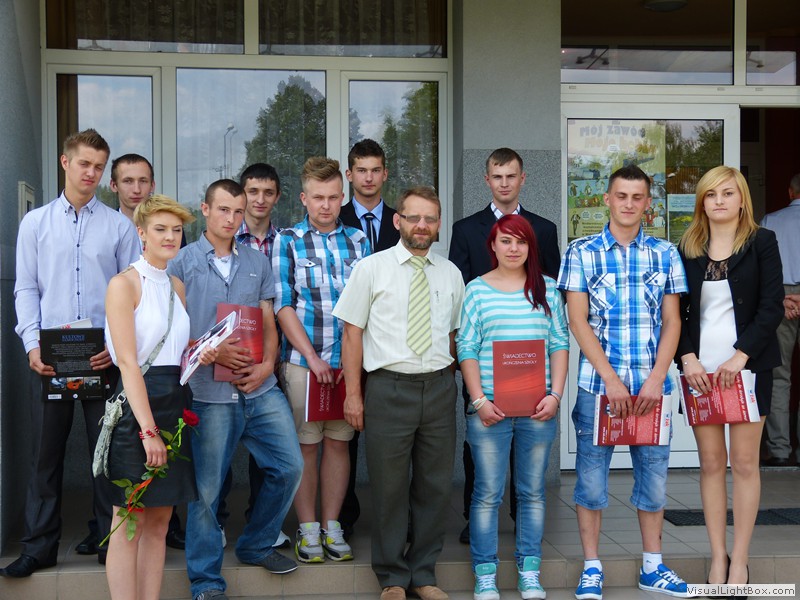 Zakończenie nauki przez uczniów klas trzecich 2014