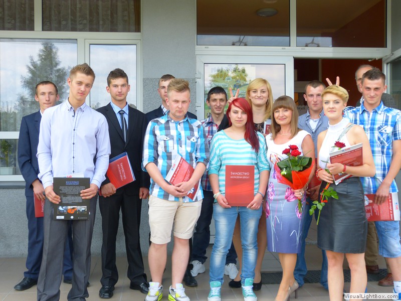 Zakończenie nauki przez uczniów klas trzecich 2014