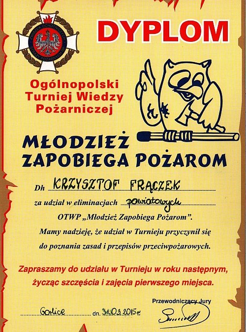 W auli Zespołu Szkół Zawodowych im. K. Pułaskiego w Gorlicach w dniu… – ilustracja 1
