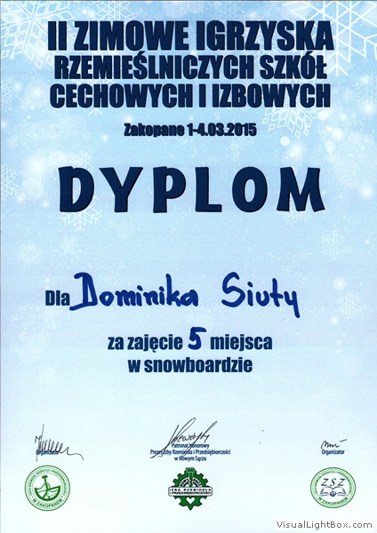 II Zimowe Igrzyska Rzemieślniczych Szkół Cechowych w Zakopanem