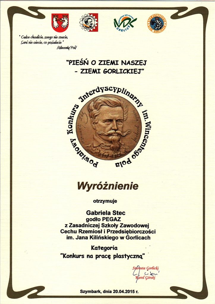 W dniu 20 kwietnia w "Kasztelu w Szymbarku" odbył się finał IV edycji…