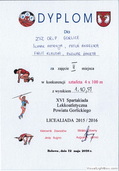 XVI Indywidualna Spartakiada Lekkoatletyczna „Licealiada”