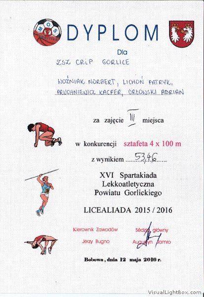 XVI Indywidualna Spartakiada Lekkoatletyczna „Licealiada”