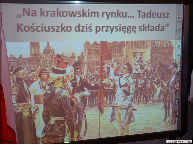 Lekcja patriotyzmu przygotowana przez klasę II a