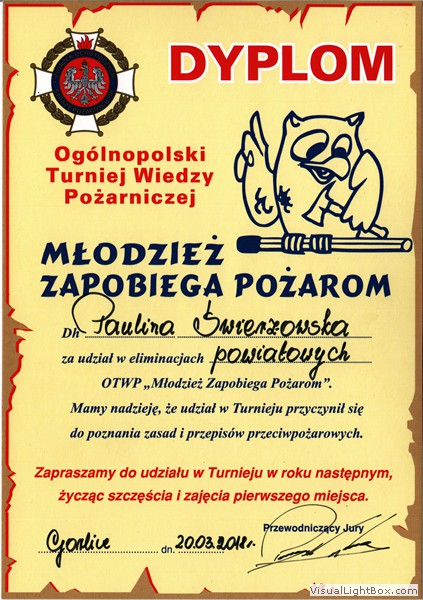 Turniej Wiedzy Pożarniczej „Młodzież Zapobiega Pożarom” 2018