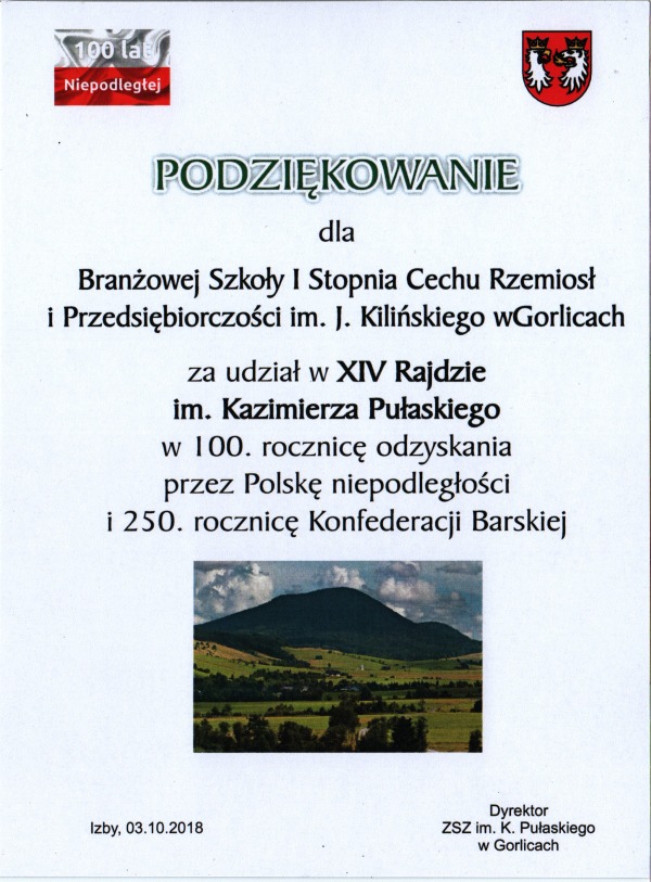 Grupa 16 uczniów naszej szkoły w dniu 3 października 2018 r. wzięła…