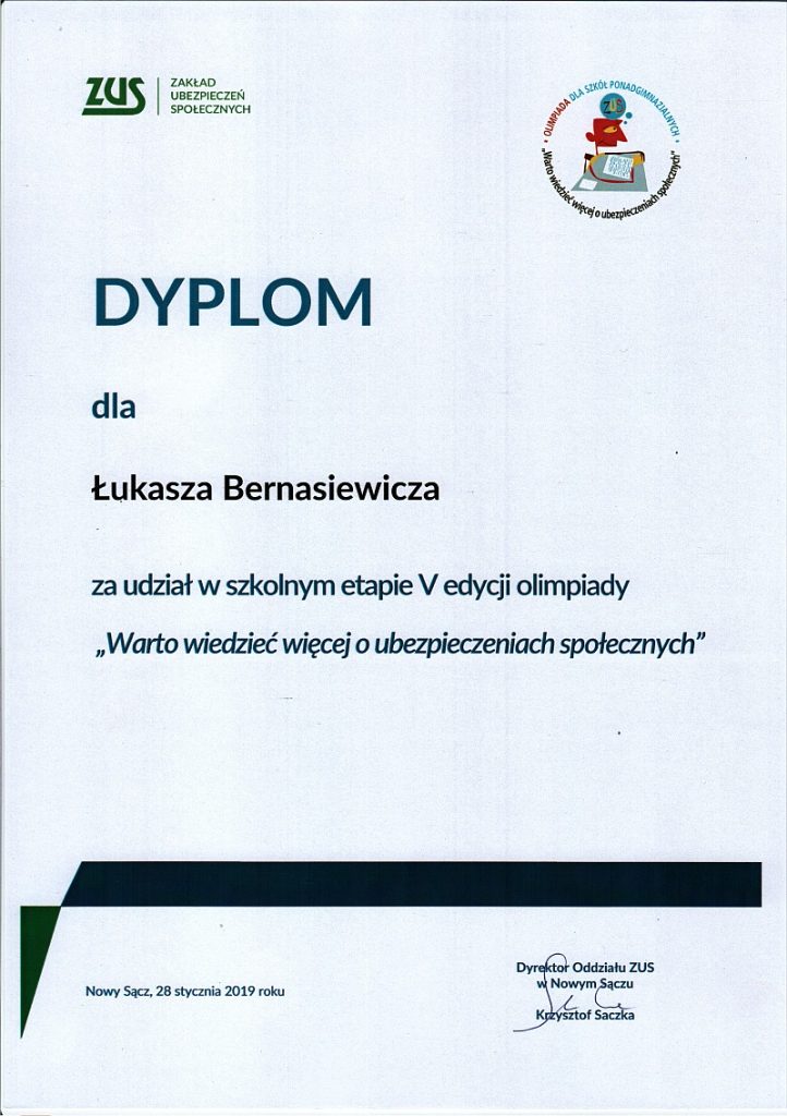 W dniu 28 stycznia 2019 roku wpłynęło na ręce dyrektora szkoły…