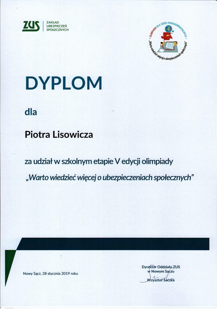W dniu 28 stycznia 2019 roku wpłynęło na ręce dyrektora szkoły…