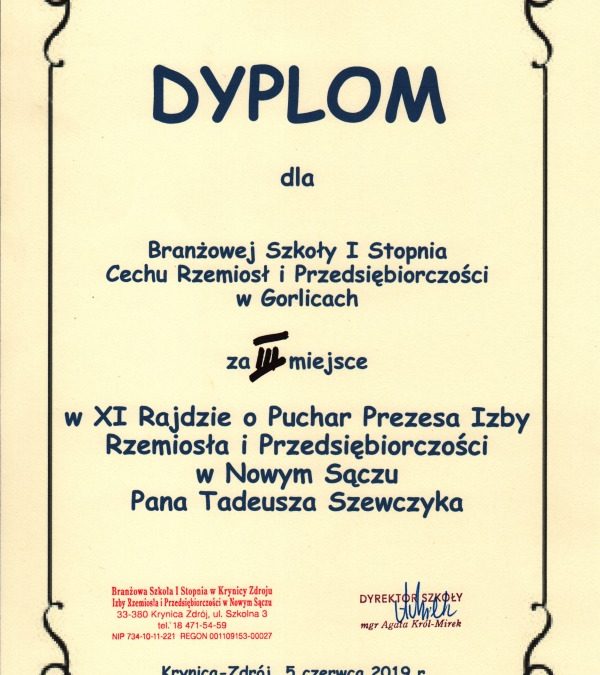 Uczniowie naszej szkoły wzięli udział w dniu 5 czerwca 2019 r. w XI Rajdzie Młodzieży o – ilustracja 1