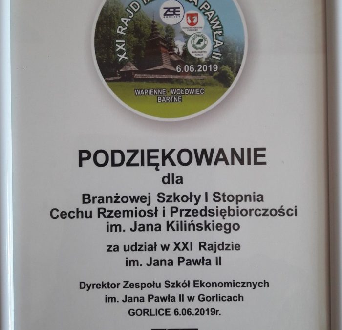 6 czerwca 2019 r. odbył się na szlakach Beskidu Niskiego XXI Rajd im. Jana Pawła II – ilustracja 1