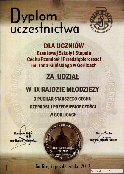 IX Rajd Młodzieży o Puchar Starszego Cechu