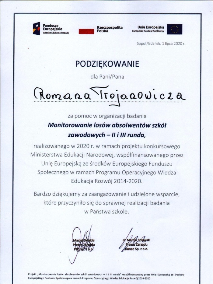 7 lipca 2020 r. dyrektor szkoły otrzymał przesyłkę zawierającą…
