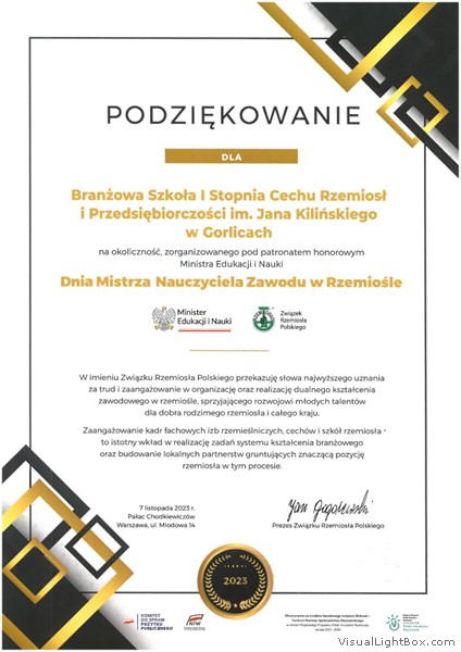 Dzień Mistrza Nauczyciela Zawodu w Rzemiośle