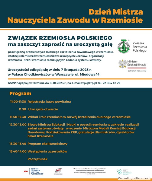 Dzień Mistrza Nauczyciela Zawodu w Rzemiośle