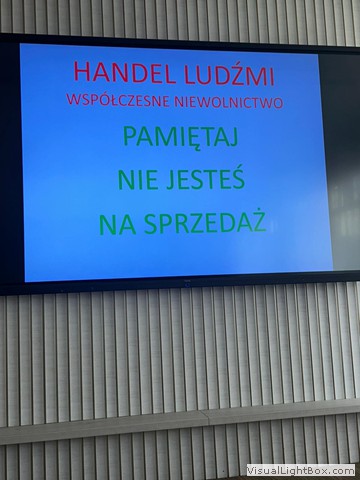 Prelekcja na temat handlu ludźmi